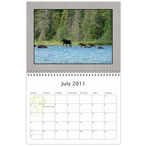 Moose Calendar By Gnose Jul 2011