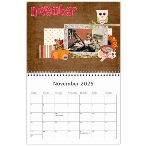 Calendar 2025 By Sheena Nov 2025