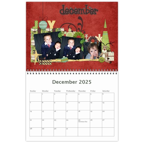 Calendar 2025 By Sheena Dec 2025
