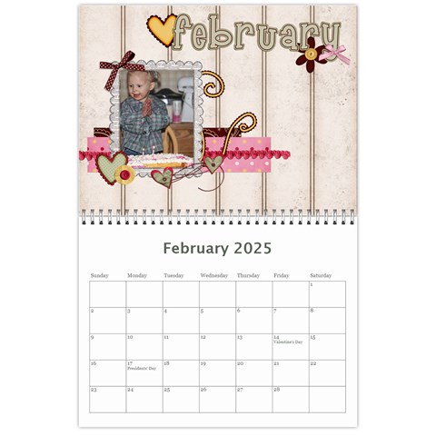 Calendar 2025 By Sheena Feb 2025