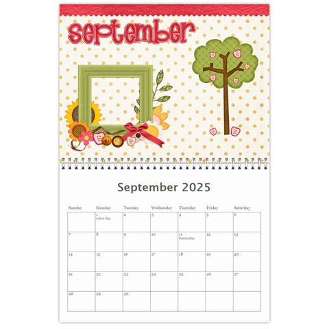 Calendar 2025 By Sheena Sep 2025