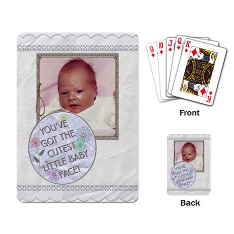 Cutest Baby Face Playing Cards By Lil Back