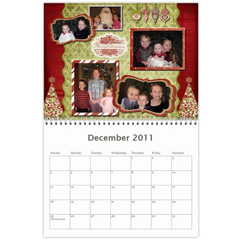 Calendar 2011 By Monica Dec 2011