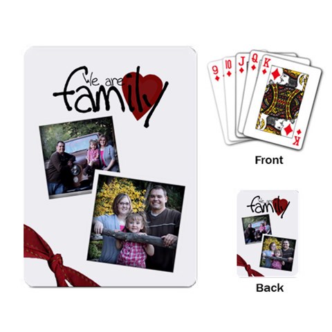 Family Playing Cards By Amanda Bunn Back