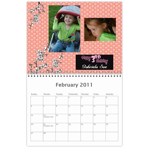 Our Calendars 12 Mo By Kendra Lebo Feb 2011