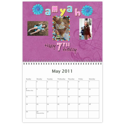 Our Calendars 12 Mo By Kendra Lebo May 2011
