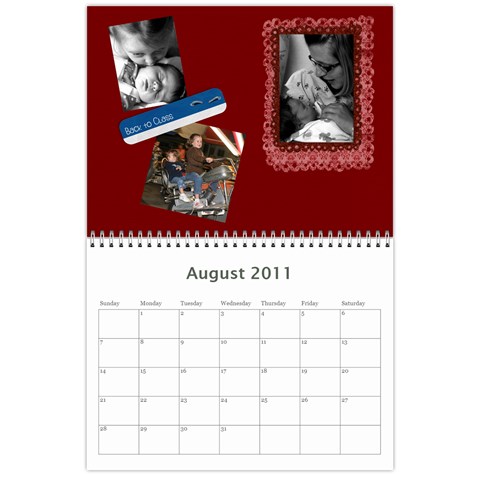 Our Calendars 12 Mo By Kendra Lebo Aug 2011