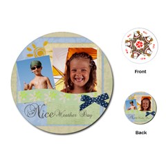 kids - Playing Cards Single Design (Round)