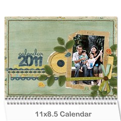 calender2011_1 - Wall Calendar 11  x 8.5  (12-Months)