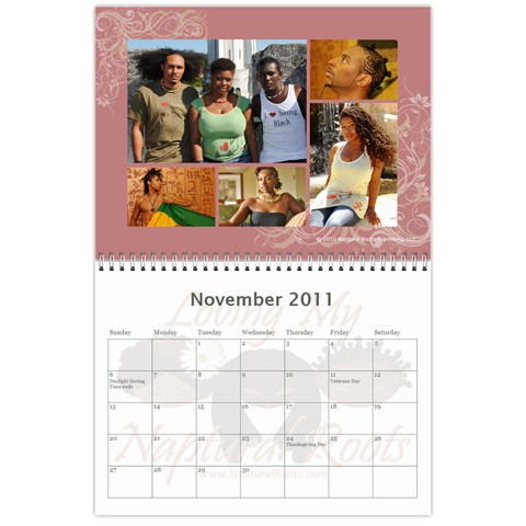 Naptural Roots 2011 Calendar By Leanne Dolce Nov 2011