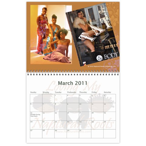 Naptural Roots 2011 Calendar By Leanne Dolce Mar 2011