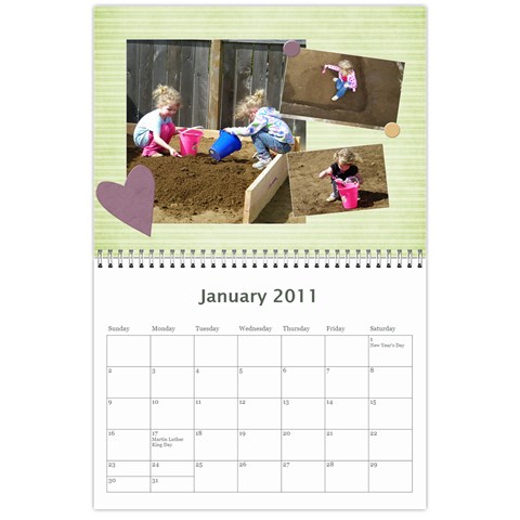 2011 Calender By Lindsay Mizer Jan 2011