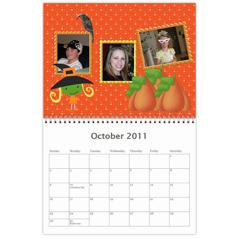 2011 Calender By Lindsay Mizer Oct 2011