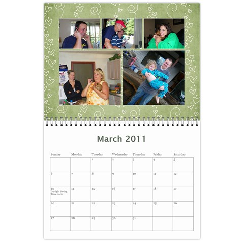 2011 Calender By Lindsay Mizer Mar 2011