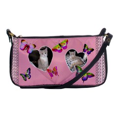 Butterfly Heart Shoulder Clutch Bag