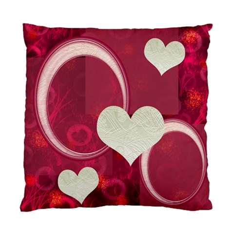 I Heart You Pink Pillow Cushion Case By Ellan Front