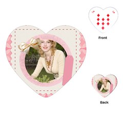 flower  - Playing Cards Single Design (Heart)