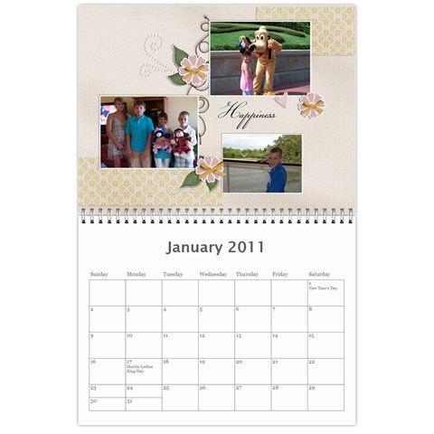 Calendar By Paula Good Jan 2011