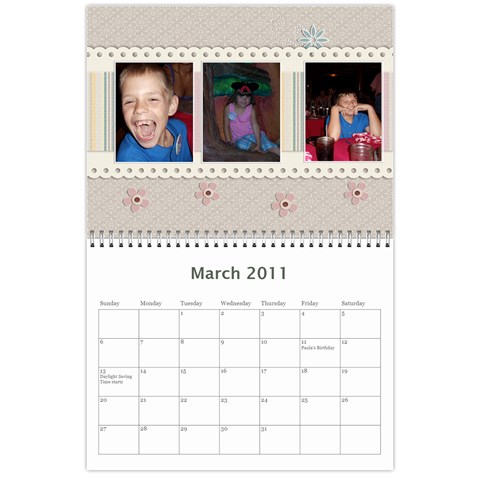 Calendar By Paula Good Mar 2011