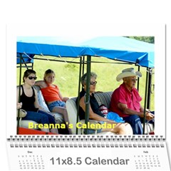Breanna s Calendar - Wall Calendar 11  x 8.5  (18 Months)