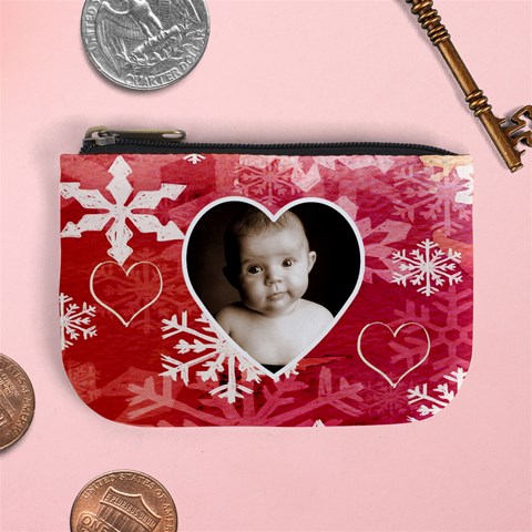 My Winter Valentine Mini Coin Purse By Catvinnat Front