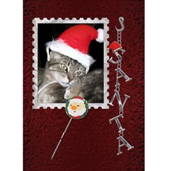 Santa Christmas Card - Greeting Card 5  x 7 