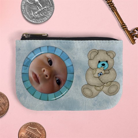 Little Boys Mini Coin Purse1 By Joan T Front