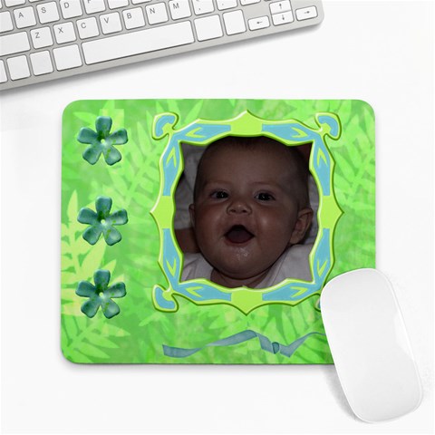 Frog Salad Mouse Mat By Joan T 9.25 x7.75  Mousepad - 1