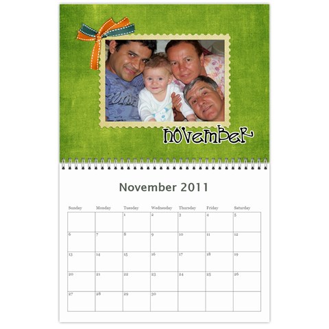 Calendario Gabriel By Thais Nov 2011