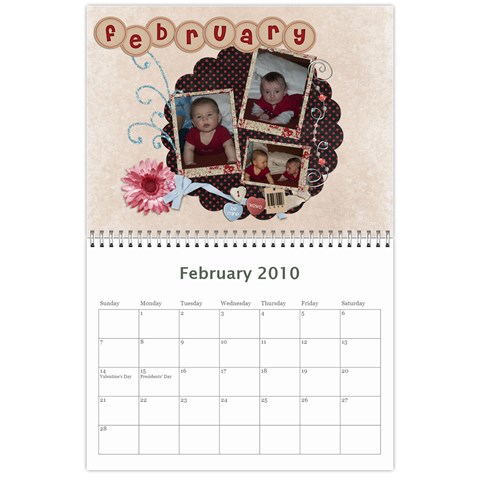 N And D Calendar  11 By Laura Feb 2010