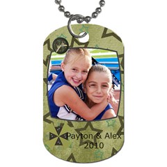 Dog tag for Alex and Little P - Dog Tag (One Side)
