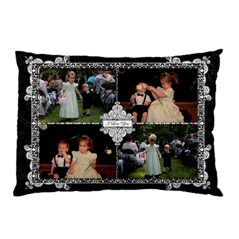 Elegant 4 Photo Pillow Cushion By Klh 26.62 x18.9  Pillow Case