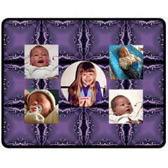 Purple and Black Brag Medium Fleece Blanket - Fleece Blanket (Medium) Purple and Black Brag Medium Fleece Blanket - Fleece Blanket (Medium)