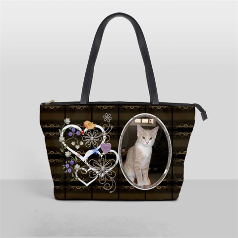 Pretty Brown Shoulder Handbag By Lil Front