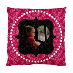 Pink and Black Heart 2 Sided Cushion (5 styles) - Standard Cushion Case (Two Sides) Pink and Black Heart 2 Sided Cushion (5 styles) - Standard Cushion Case (Two Sides)