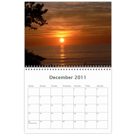 Sunset Calendar By Judy Dec 2011
