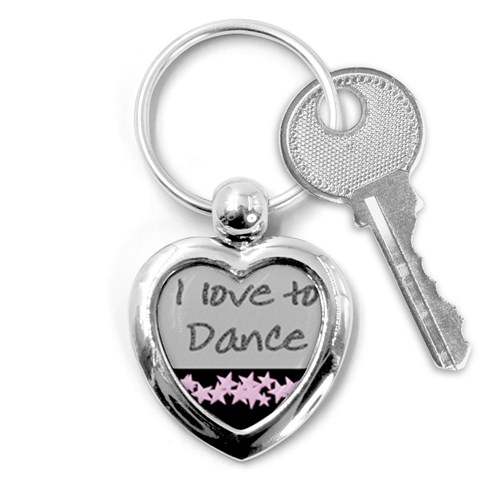 I Love To Dance Key Chain By Danielle Christiansen Front