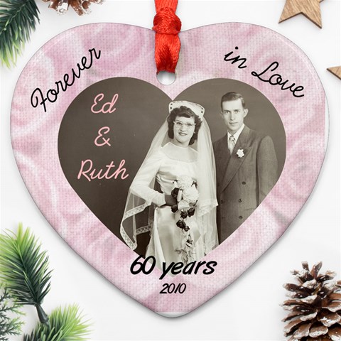 Ed & Ruth Ornament By Joyce Front
