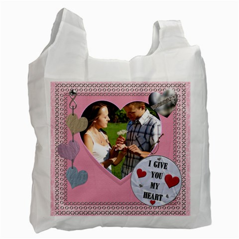 I Give You My Heart Recycle Bag By Lil Front