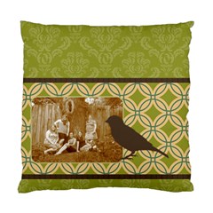 Green Deco Bird 2 Sided Cushion - Standard Cushion Case (Two Sides)