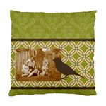 Green Deco Bird 2 Sided Cushion - Standard Cushion Case (Two Sides)
