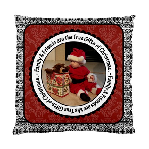 Family & Friends Christmas 2 Sided Cushion Case By Klh Front