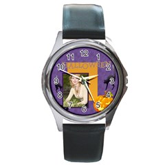 halloween - Round Metal Watch