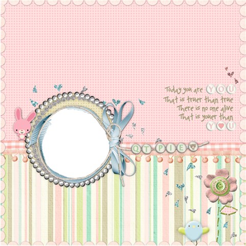 Scrapdzines  Baby Scrapbook Page By Denise Zavagno 12 x12  Scrapbook Page - 1