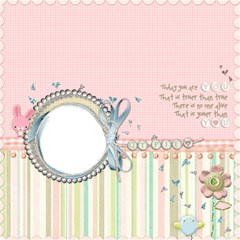 {ScrapDZines} Baby Scrapbook Page - ScrapBook Page 12  x 12 