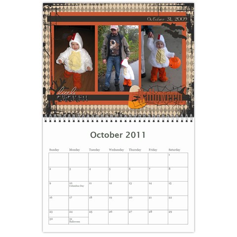 Carolyns 2011 Calendar By Kelly Oct 2011