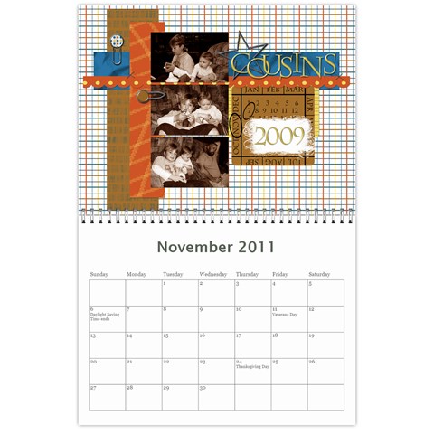 Carolyns 2011 Calendar By Kelly Nov 2011