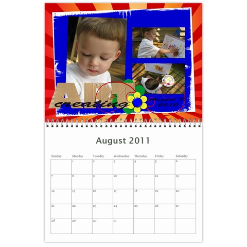 Carolyns 2011 Calendar By Kelly Aug 2011