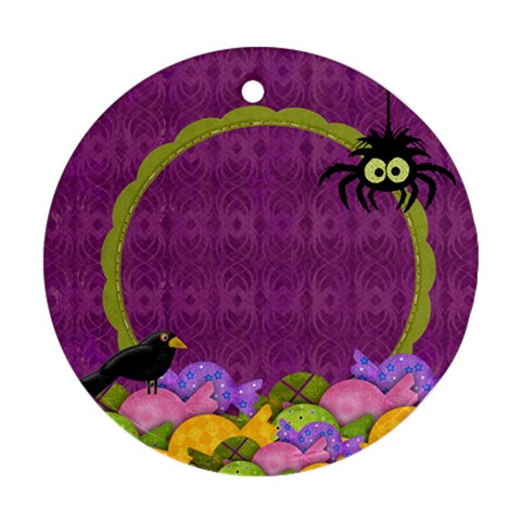 Scrapdzines  I Want Candy! Halloween Ornament By Denise Zavagno Front