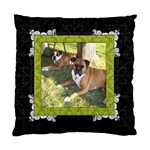 Green, Black, & White 2 Sided Cushion Case - Standard Cushion Case (Two Sides)